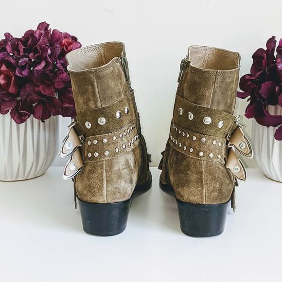 ❤️Sale♥️ Toral Fringe Buckle Ankle Booties - Picture 7 of 8